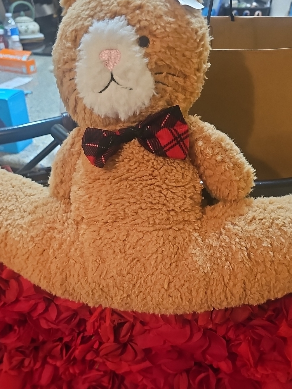 Humane Society NWT Plush Brown Cat Door And Window Draft Guard